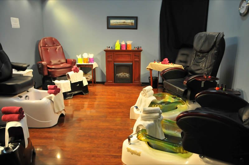 Manicure-and-Pedicure-Areas Beauty Salon Interior Design - Layout