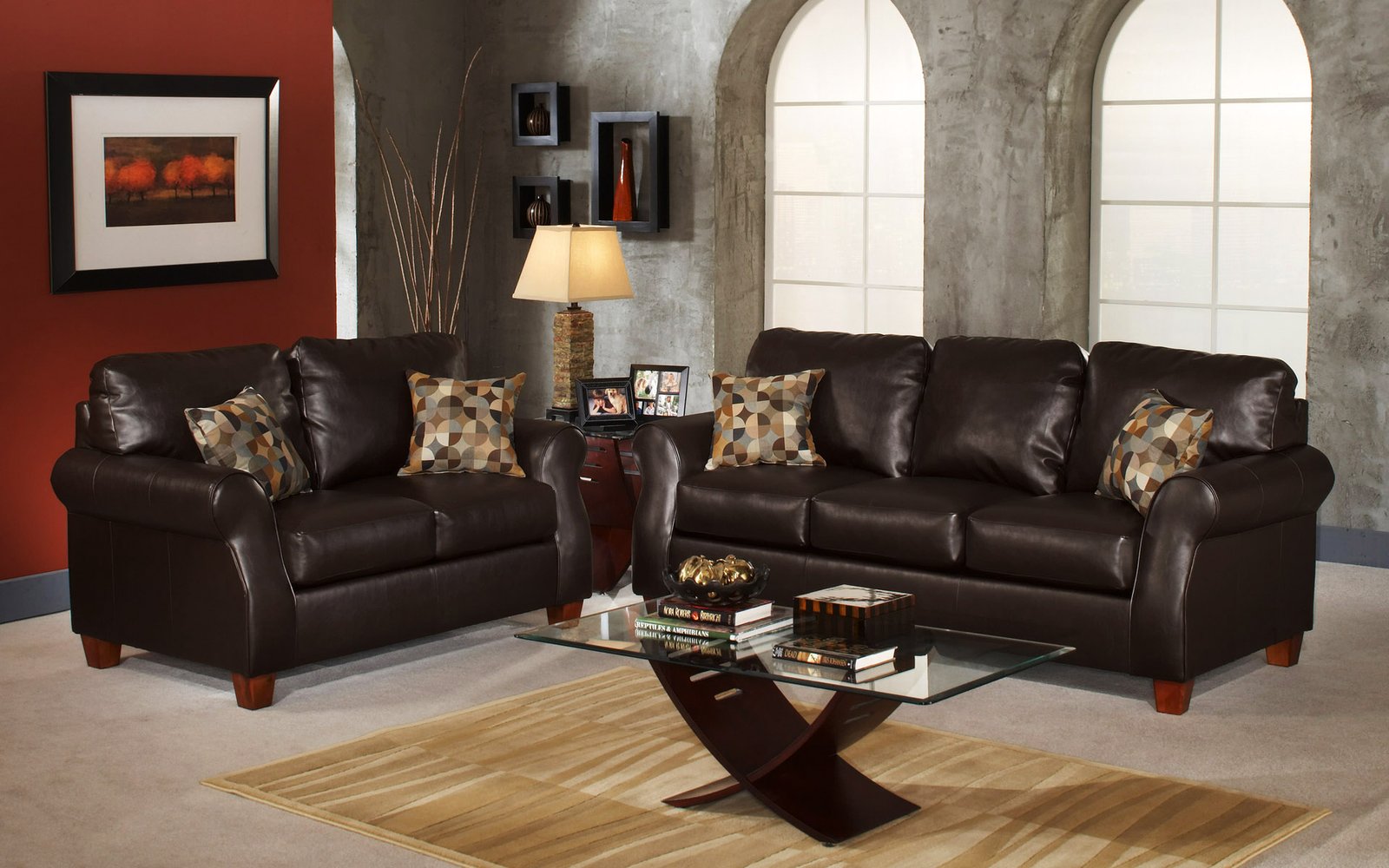 black-leather-sofa-set black leather sofaset