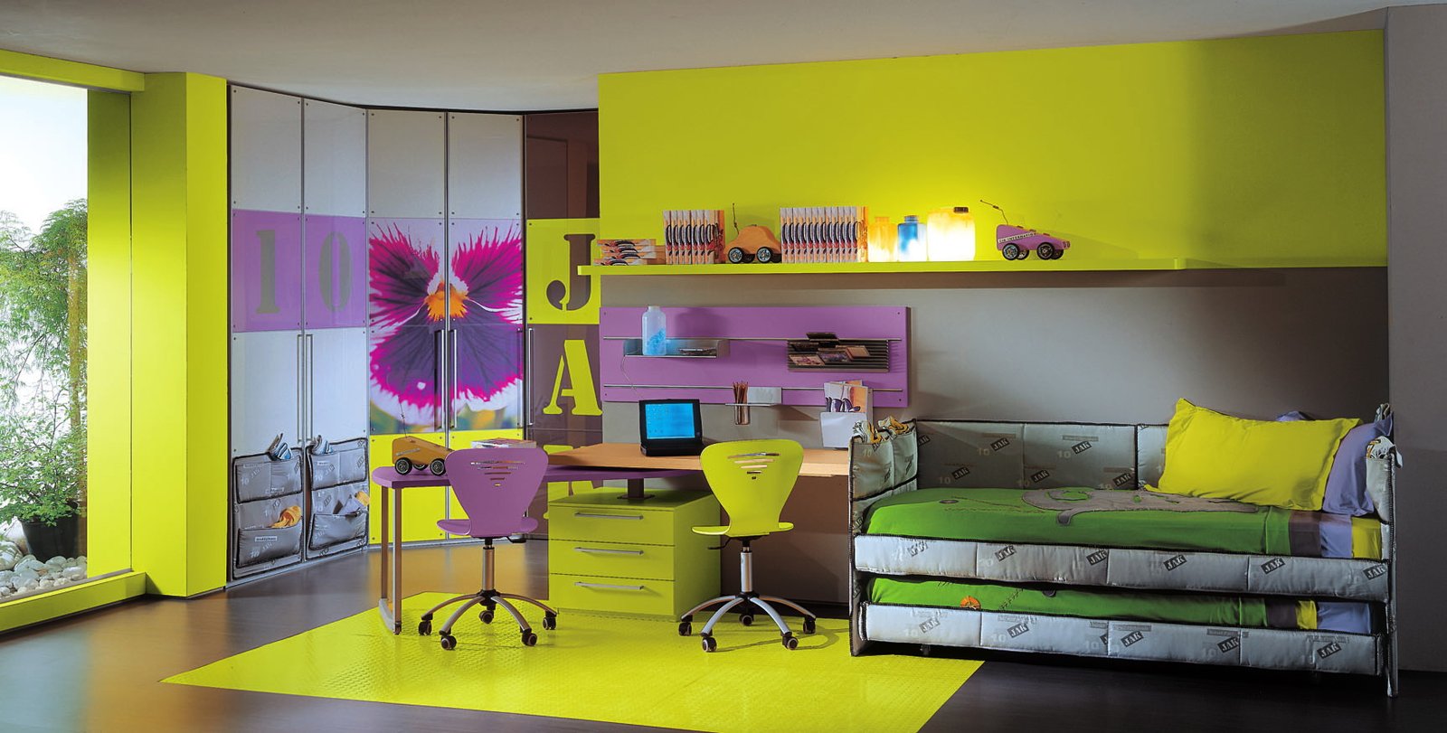 green-theme-teen-bedroom-idea green theme teen bedroom idea