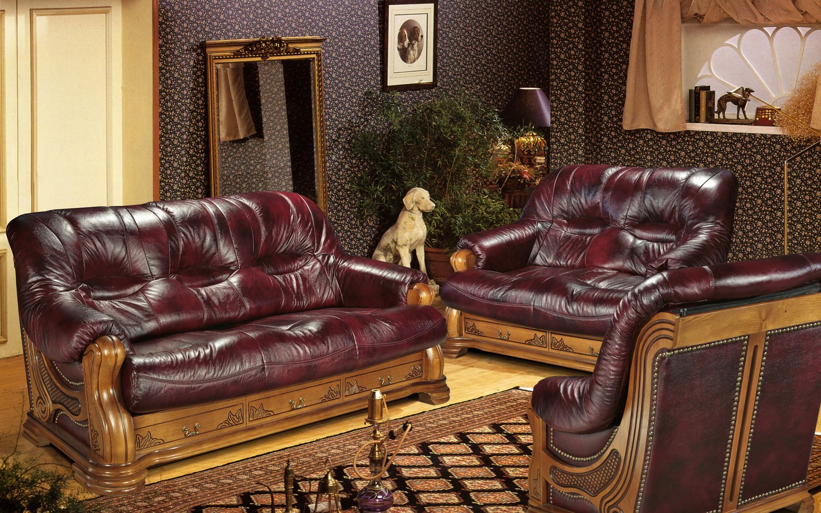 luxurious-leather-sofaset luxurious leather sofaset