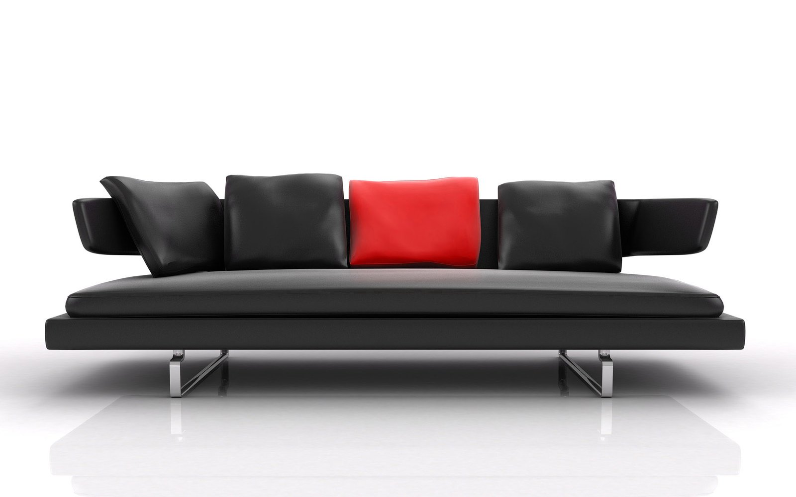 modern leather sofa  Interior design ideas