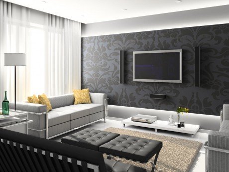 modern living room tv and furniture ideas | Interior design ideas