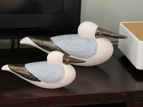 pair-of-ceramic-Seagull-figurines-statues-home-decor Home Accessories Decoration ideas