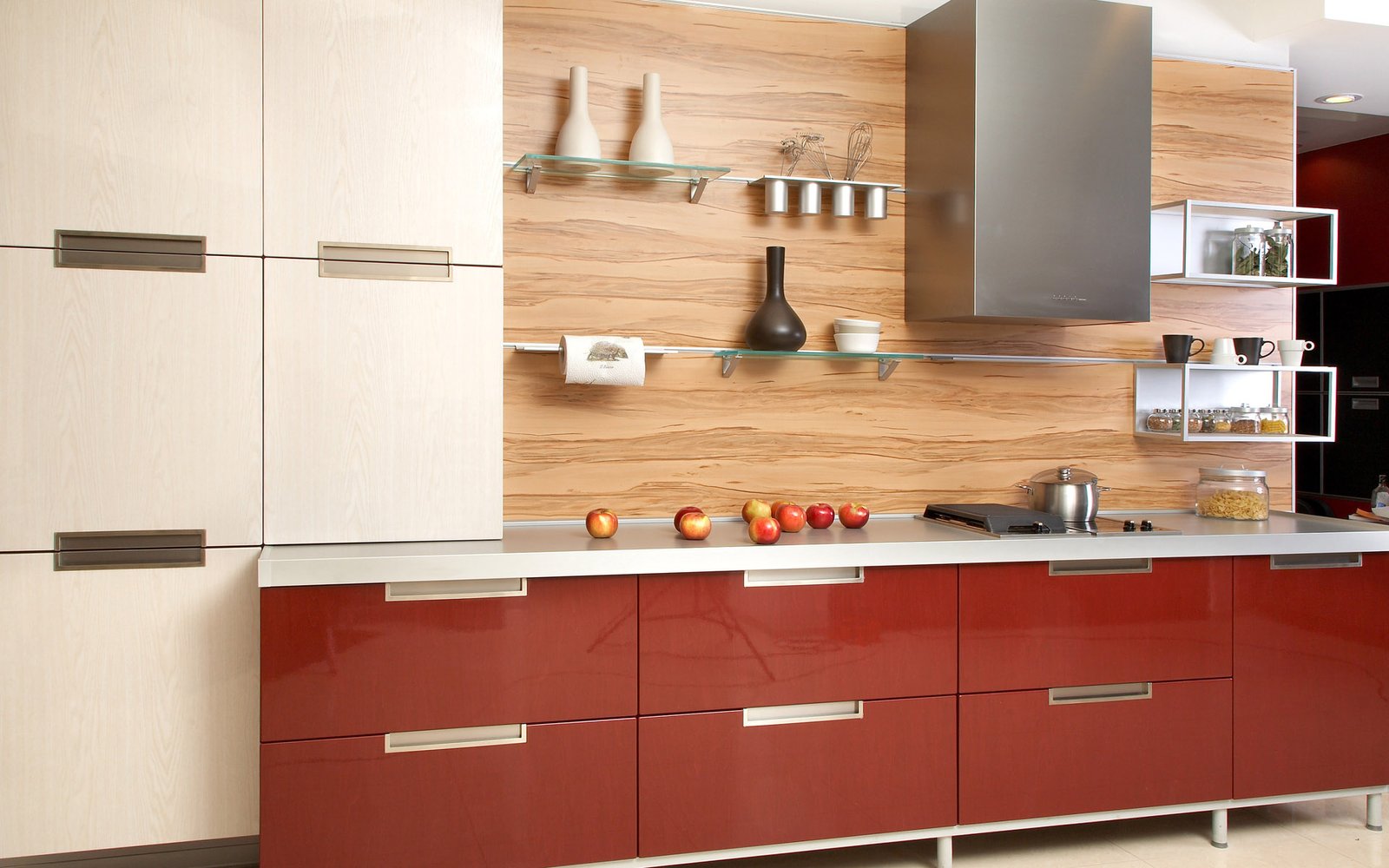 red-and-white-Kitchen_designs-idea red and white Kitchen designs idea