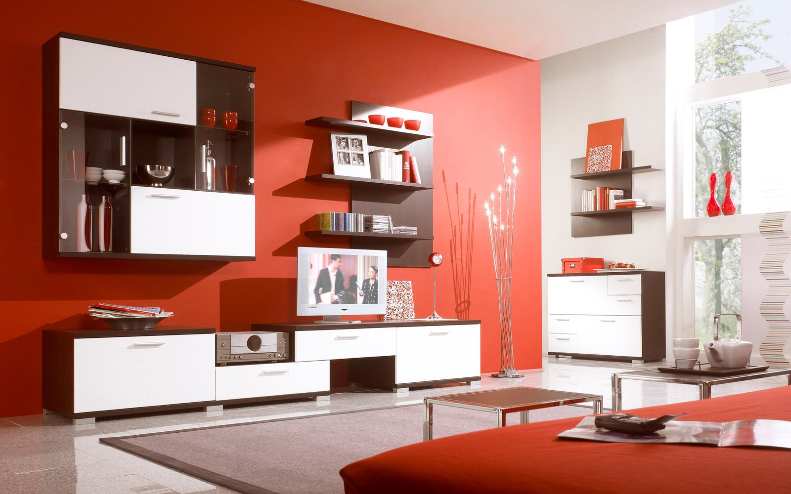 red-color-Living_room_interior red-color Living room interior