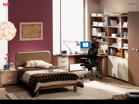 Oak Teen Room Idea
