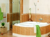 bathroom rectangle tiles decoration