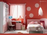 red kids room design