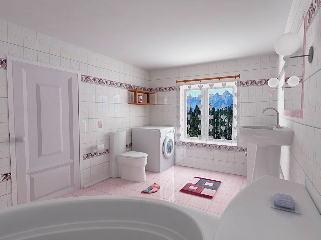 White-Bathroom-Interior-Design-Concept White Bathroom Interior Design Concept