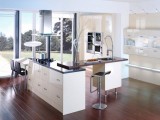 Open White Kitchen Design Idea