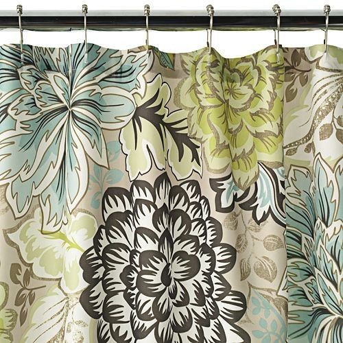 floral-print-shower-curtain Great Shower Curtains ideas