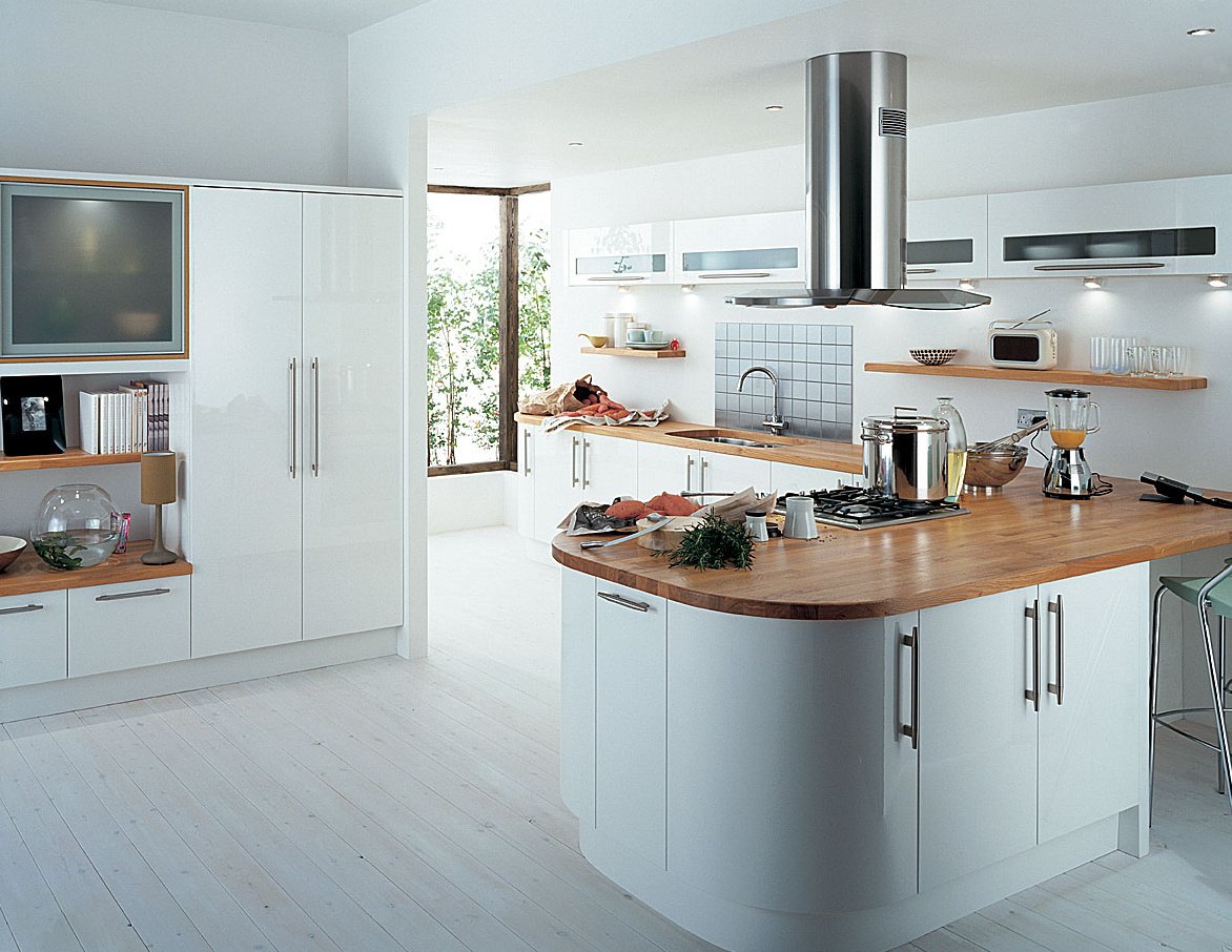 Stylish-open-Comfortable-Shaped-Kitchen Open Plan Kitchen Design inspiration