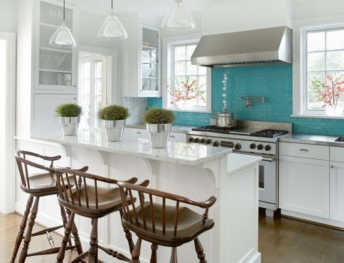 Turquoise-Kitchen Turquoise Kitchen idea