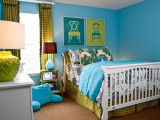 power color turquoise teen bedroom