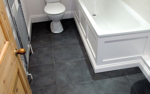 bathroom-Rectified-tiles-floor Best Bathroom flooring ideas