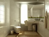 bright fully marbled bathroom idea