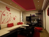 floral living room wallpaper