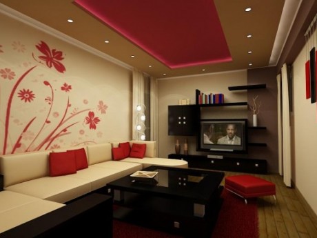 floral living room wallpaper