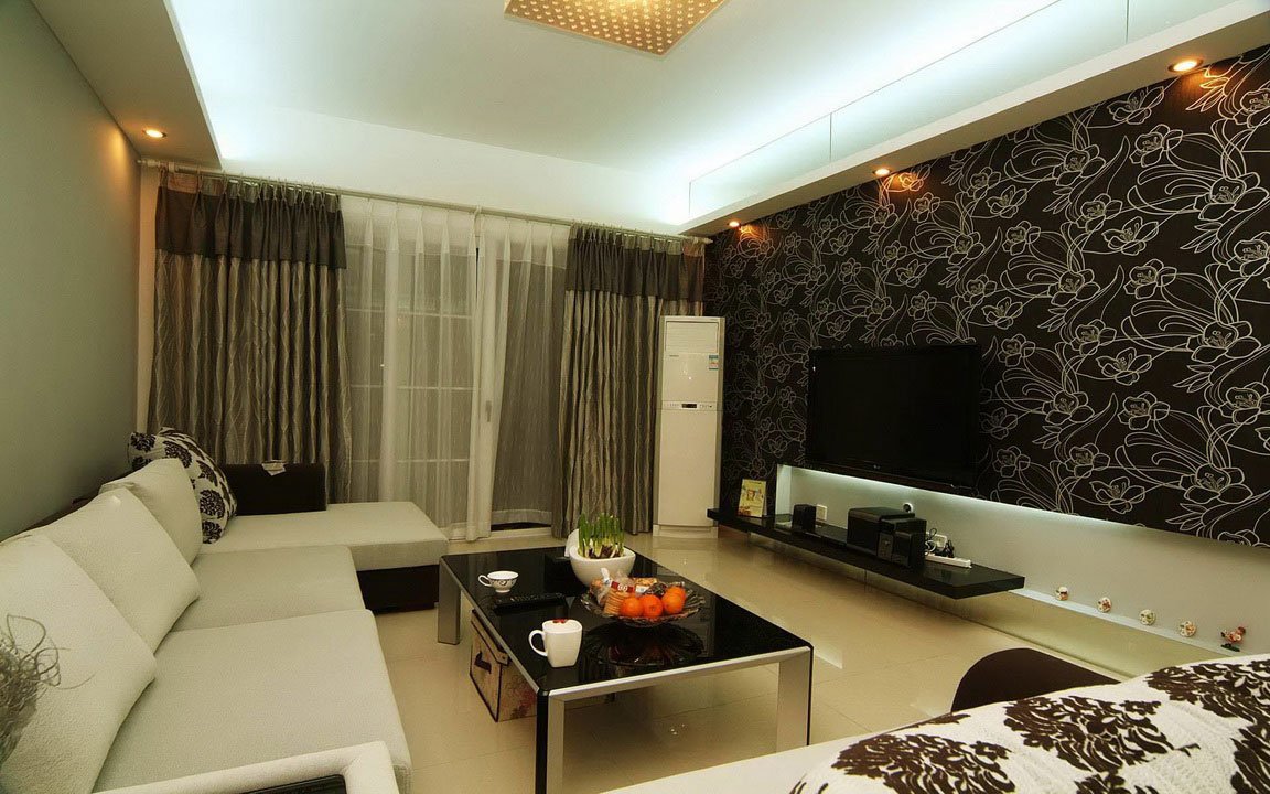 living-room-wallpaper-design-idea Living room wallpaper ideas