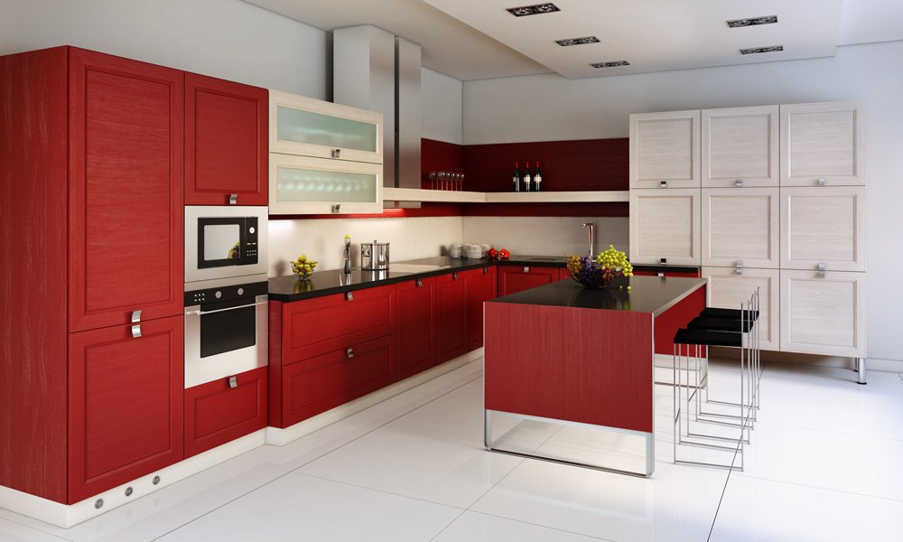 modern-red-kitchen Modern Kitchen design inspirations
