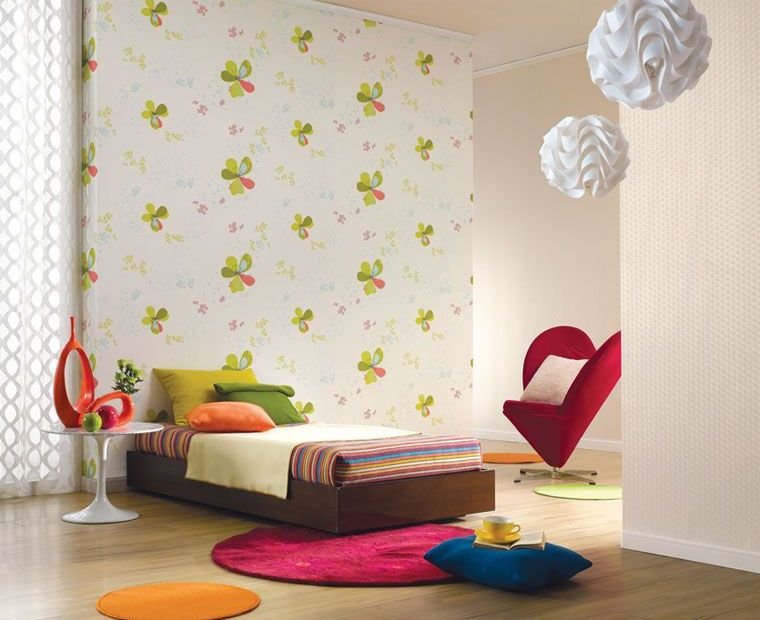 flower-wallpaper Flower wallpaper Kids Room