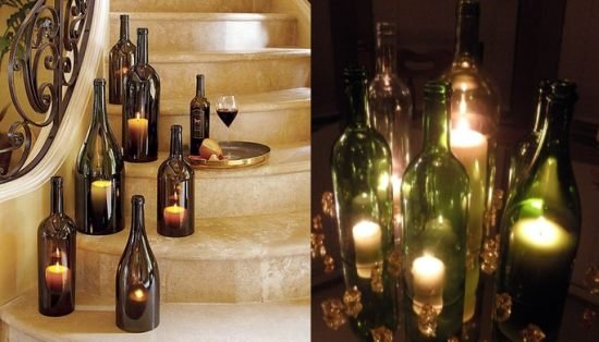 wine-bottles-as-home-decors-2 Be Creative with Wine Bottles for Home Decors!