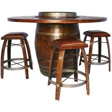 Wine-barrel-table Upcycle to achieve some quirky results