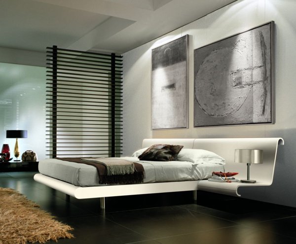 Wall-Art-as-Focal-Point-over-the-master-bed How to create focal point with wall art