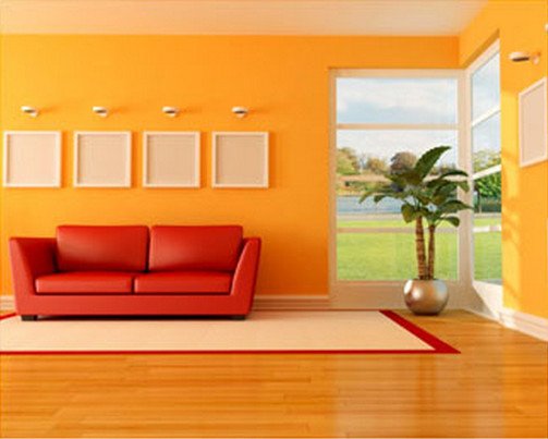 Tip-Home-Decor-With-Bright-Colors-orange Decorating home with Orange Colour