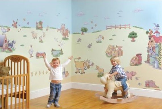 Fun-Children-Rooms-Wallpaper-Ideas0 Wall paper for children and home office