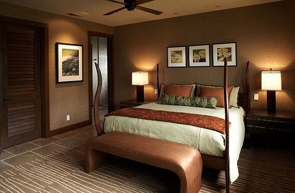 Brown-interior-designs-16 How to select paint for your bedroom?