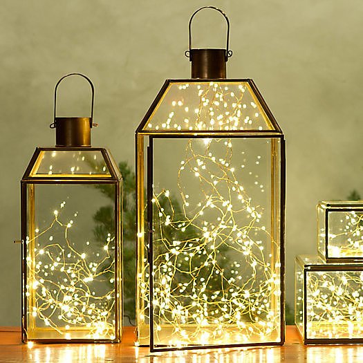 Fill-glass-lanterns-delicate-tangles-lights-instead How to décor home for Pongal?