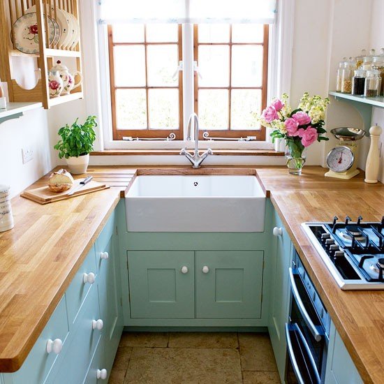 Small-green-and-white-kitchen What small mistakes that you need to avoid before designing a kitchen?