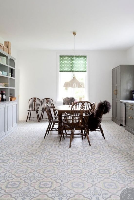 Kitchen-Tiled-Floor-via-TrendlineEurope.com_ How to make your home look like Taj Mahal