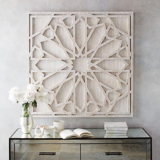 whitewashed-wood-geometric-textured-wall-art Monsoon Friendly Home Decoration Trends